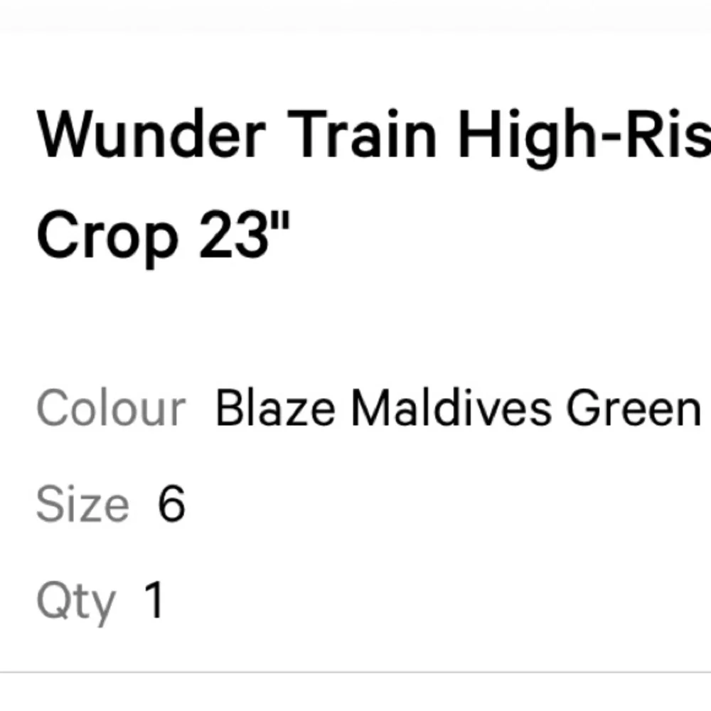 lululemon Wunder Train High Rise Crop 23” - Picture 5 of 5